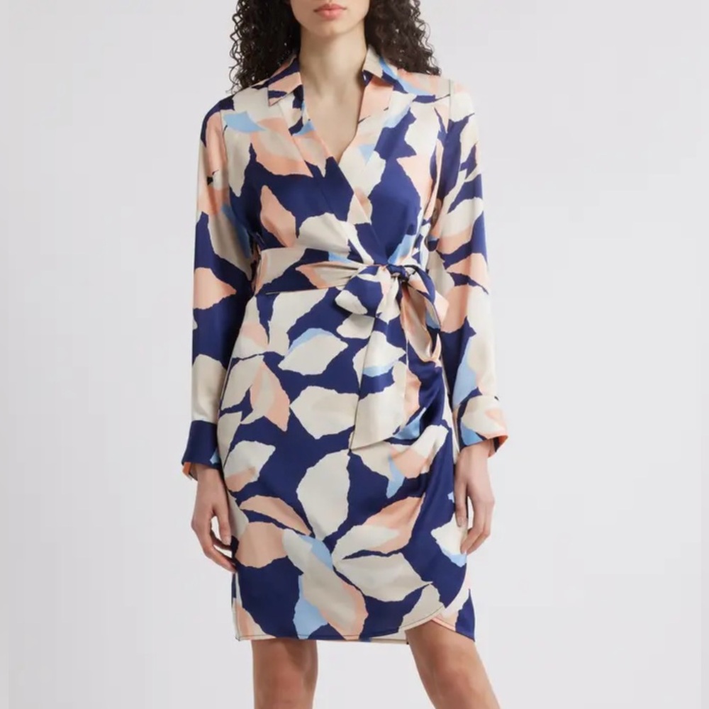 NWT $149 Tahari ASL tie waist shirt dress